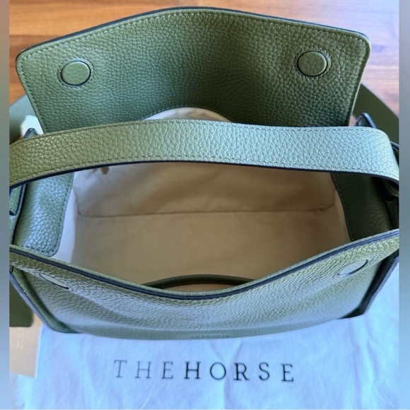 The Horse Clementine Olive Pebbled Leather Bag - Picture 6 of 6
